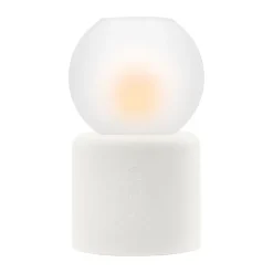 Solstickan Design Globe theelichthouder Ø9,5x17 cm, Wit< Kaarsenhouders & Kaarsenborden