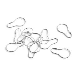 HAY Gordijnringen voor douchegordijn 12-pack, Chrome< Douchegordijnen