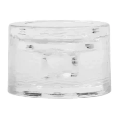 Ferm Living Gradia kandelaar rond Ø8 cm, Clear< Kandelaars