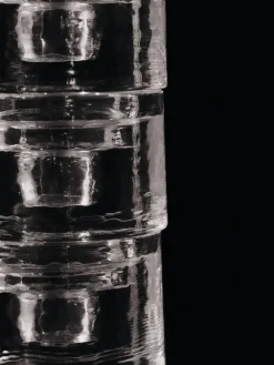 Ferm Living Gradia kandelaar rond Ø8 cm, Clear< Kandelaars