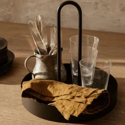 Ferm Living Grib Tray dienblad, Black< Decoratieve Accessoires|Decoratieve Dienbladen