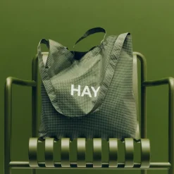 HAY Grid Crossover Bag tas medium, Dark green, medium< Opbergmanden
