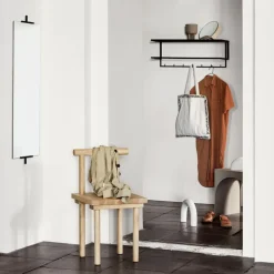 Kristina Dam Studio Grid hoedenplank, black< Garderobehaken & Hoedenplanken