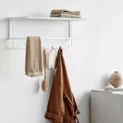 Kristina Dam Studio Grid hoedenplank, white< Garderobehaken & Hoedenplanken