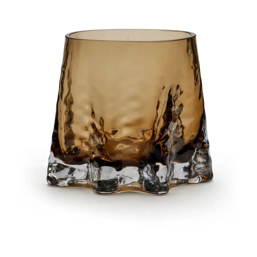 Cooee Design Grijze Kaarsenhouder Ø11 cm, Cognac< Kaarsenhouders & Kaarsenborden