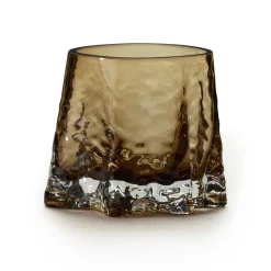 Cooee Design Gry waxinelichtjeshouder Ø8 cm, Cognac< Kaarsenhouders & Kaarsenborden
