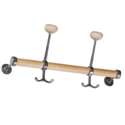 Essem Design Gustav kapstok, berken-aluminium< Haken & Hangers