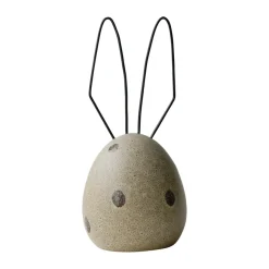 DBKD Haas paasdecoratie H18 cm, Beige dot< Paasdecoratie