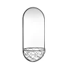 SMD Design Haga Spiegel, grijs, 40x90 cm< Wandspiegels