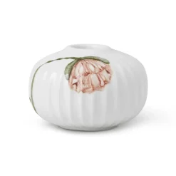 Kähler Hammershøi Poppy kandelaar Ø7,5 cm, Wit< Kandelaars