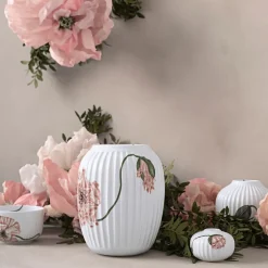 Kähler Hammershøi Poppy kandelaar Ø7,5 cm, Wit< Kandelaars
