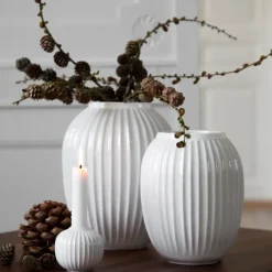 Kähler Hammershøi vaas groot, white (wit)< Vazen