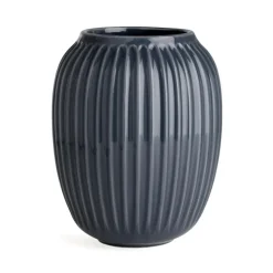 Kähler Hammershøi vaas middel, anthracite (grijs)< Vazen