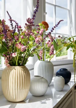 Kähler Hammershøi vaas middel, white (wit)< Vazen