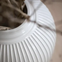 Kähler Hammershøi vloervaas 50 cm., wit< Vazen