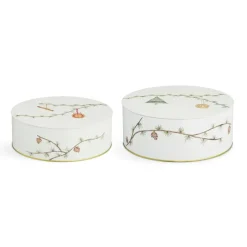 Kähler Hammershøi voorraadpot kerst 2-pack, Wit< Kerstdecoraties