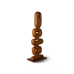HKliving Hand carved wooden sculpture 71 cm, Brown< Sculpturen & Porseleinen Beelden