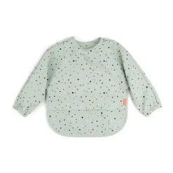 Done by deer Happy Dots slabbetje met mouw, Groen< Kinderkamer Interieuraccessoires|Kinderkamer Interieuraccessoires