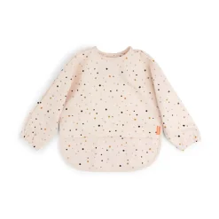 Done by deer Happy Dots slabbetje met mouw, Poeder< Kinderkamer Interieuraccessoires|Kinderkamer Interieuraccessoires