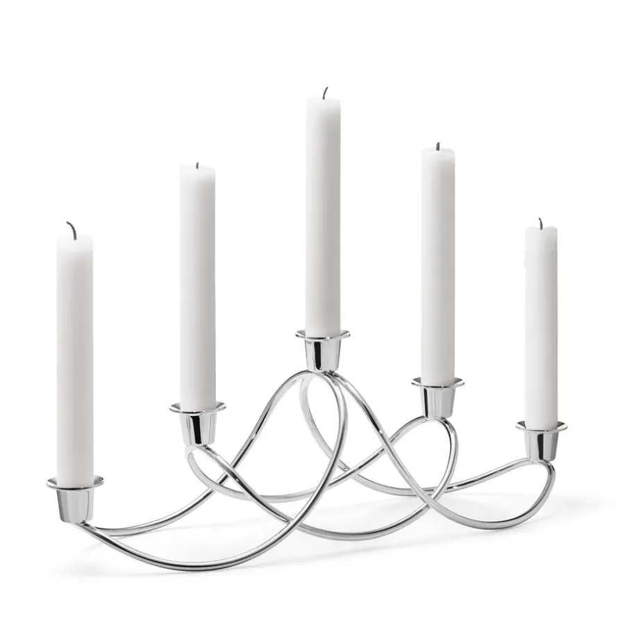 Georg Jensen Harmony kandelaar, gepolijst< Kandelaars