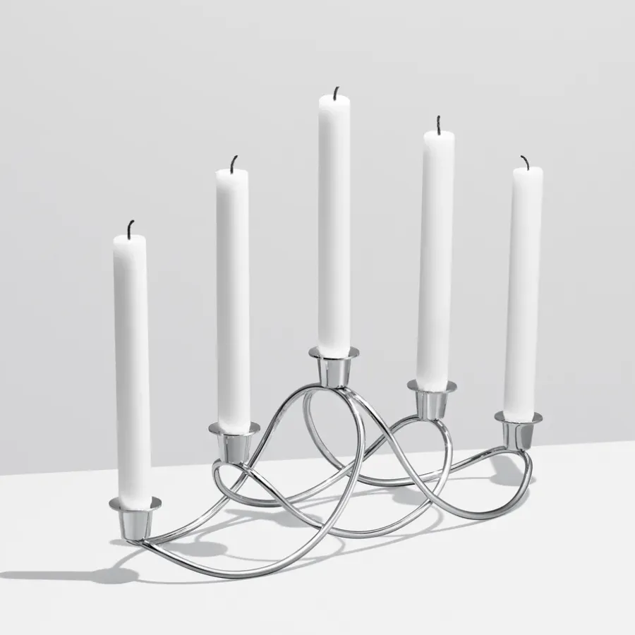 Georg Jensen Harmony kandelaar, gepolijst< Kandelaars