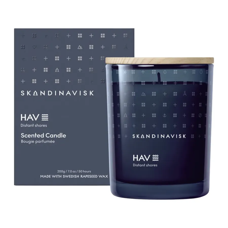 Skandinavisk Hav geurkaars met deksel, 200 g< Geurkaarsen & Aroma Diffusers