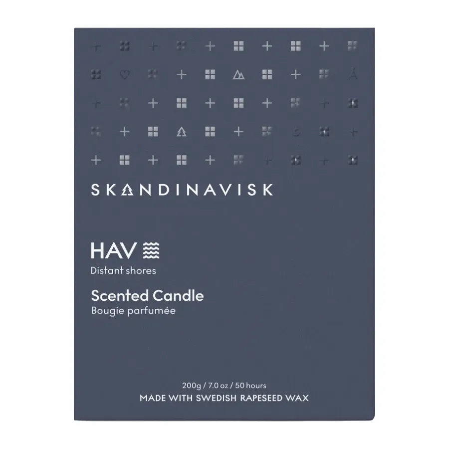 Skandinavisk Hav geurkaars met deksel, 200 g< Geurkaarsen & Aroma Diffusers