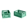 HAY Colour Crate Mini 2-pack 13x17 cm, Dark mint< Opbergmanden