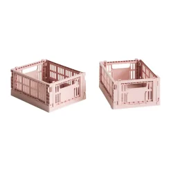 HAY Colour Crate Mini 2-pack 13x17 cm, Blush< Opbergmanden