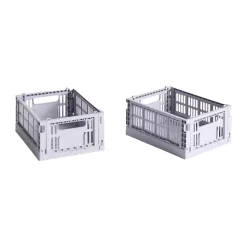 HAY Colour Crate Mini 2-pack 13x17 cm, Lavender< Opbergmanden