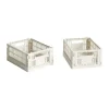 HAY Colour Crate Mini 2-pack 13x17 cm, Off white< Opbergmanden