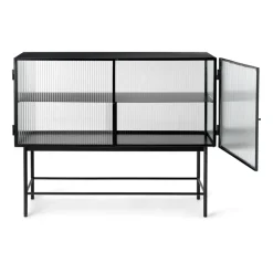 Ferm Living Haze sideboard, Black-golvend glas< Ladekasten & Dressoirs