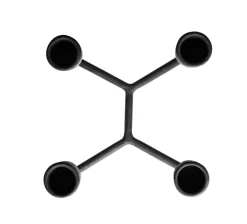 Normann Copenhagen Heima kaarsenhouder, zwart< Kandelaars