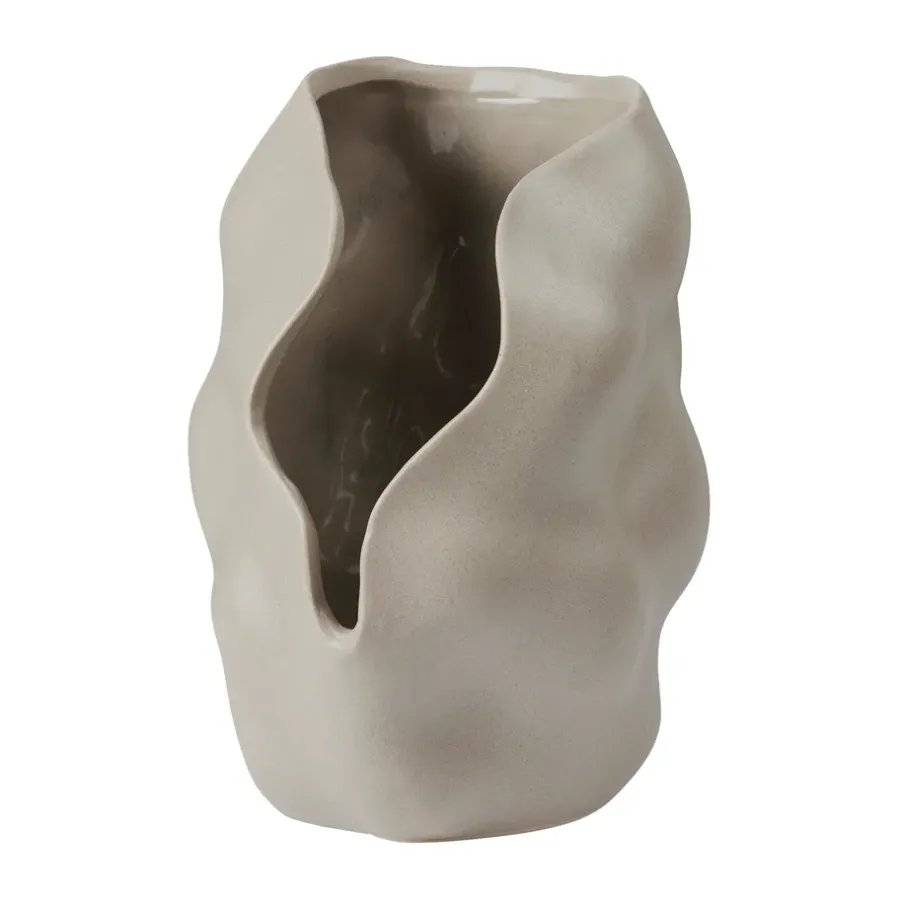 Broste Copenhagen Hekla Hurricane windlicht, Dove grey, Ø18,6 cm< Kaarsenhouders & Kaarsenborden