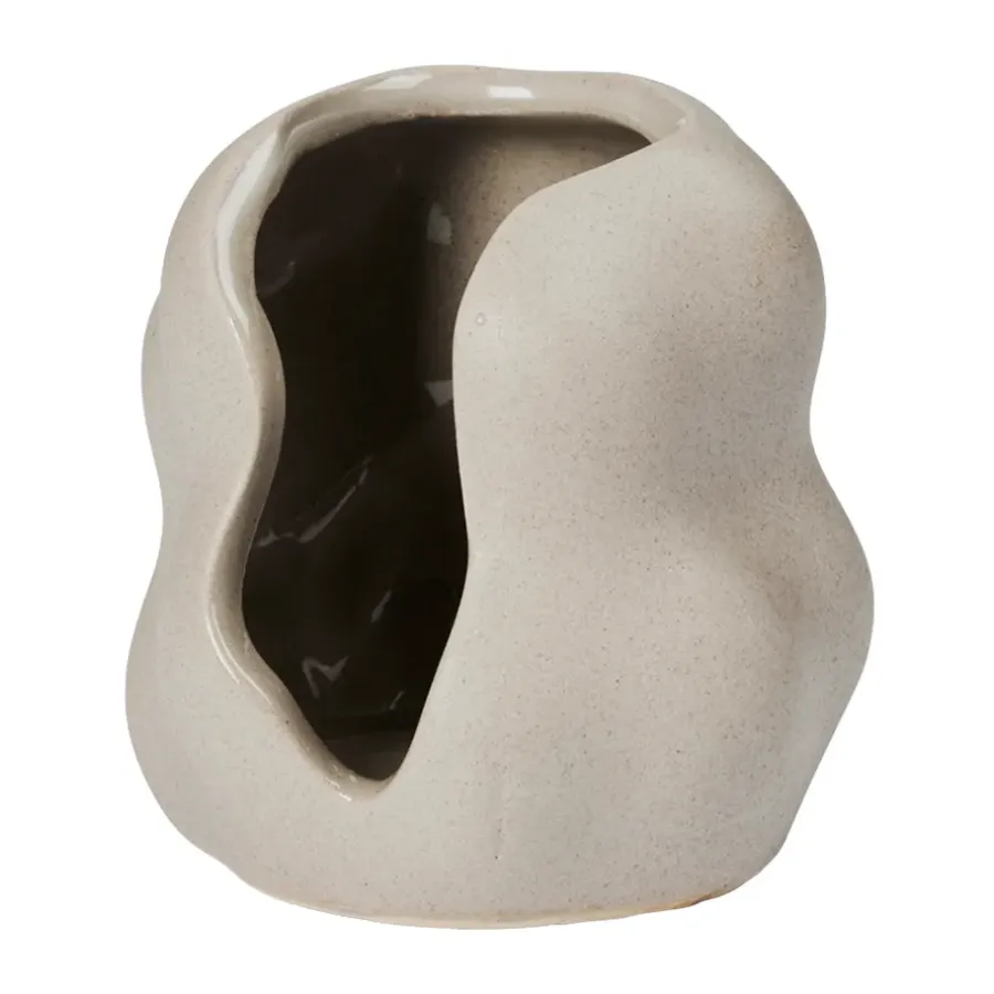 Broste Copenhagen Hekla Hurricane windlicht, Duifgrijs, Ø9,5 cm< Kaarsenhouders & Kaarsenborden