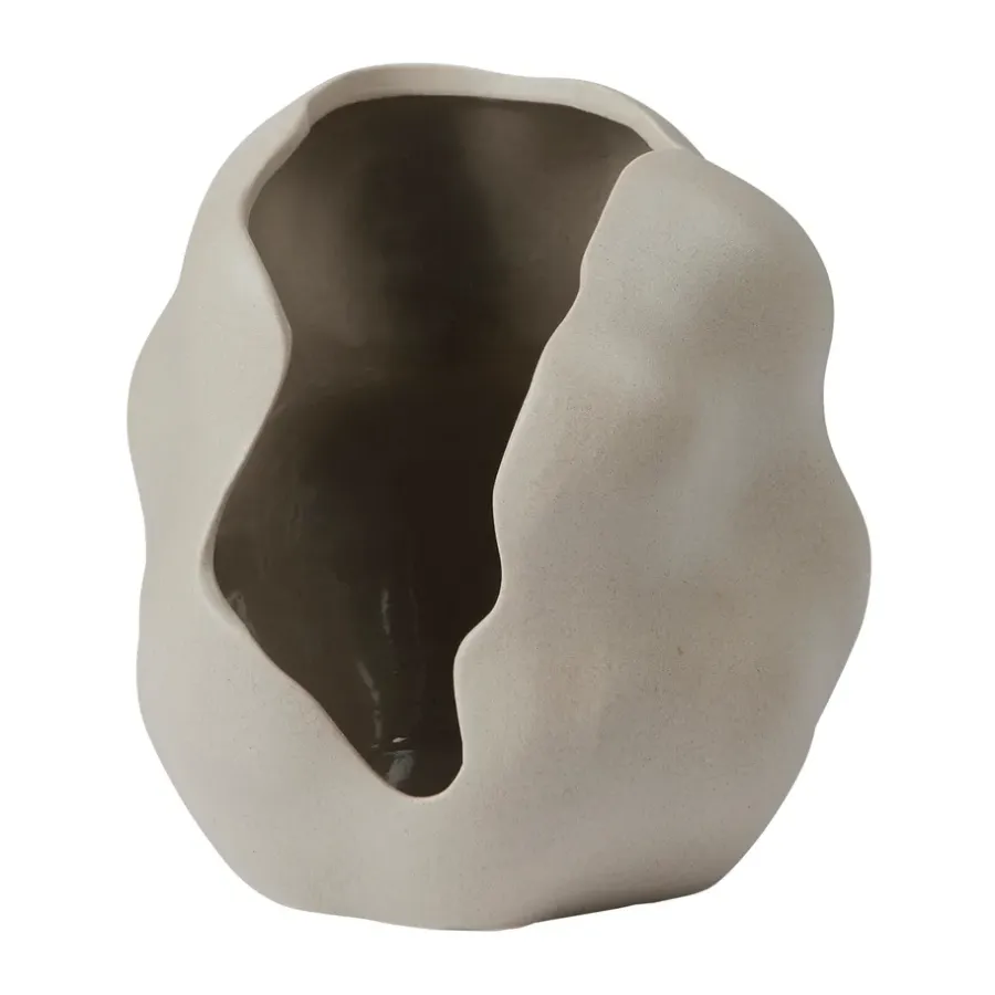 Broste Copenhagen Hekla Hurricane windlicht, Dove grey, Ø16 cm< Kaarsenhouders & Kaarsenborden