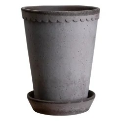 Bergs Potter Helena pot hoog Ø14 cm, Grijs< Bloempotten
