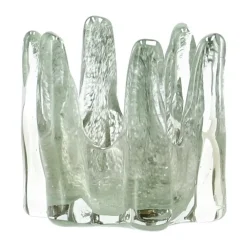 Olsson & Jensen Helix waxinelichtjeshouder Ø10,5 cm, Mosgroen< Kaarsenhouders & Kaarsenborden