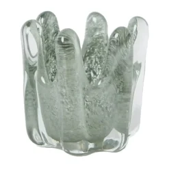 Olsson & Jensen Helix waxinelichtjeshouder Ø14 cm, Mosgroen< Kaarsenhouders & Kaarsenborden