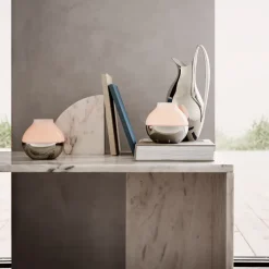 Georg Jensen Henning Koppel hurricane kaarsenhouder, Ø 19,2 cm.< Kaarsenhouders & Kaarsenborden