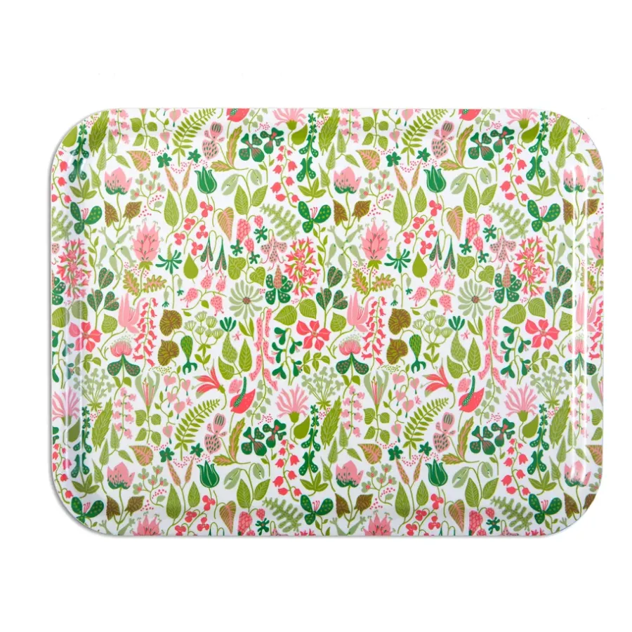 Opto Design Herbarium dienblad roze, 27 x 20 cm.< Decoratieve Accessoires|Decoratieve Dienbladen