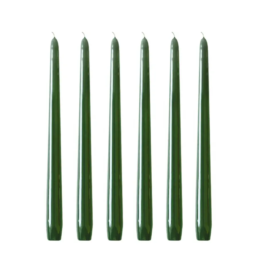 Hilke Collection Herrgårdsljus kaarsen 30 cm 6-pack, Donkergroen< Kaarsen