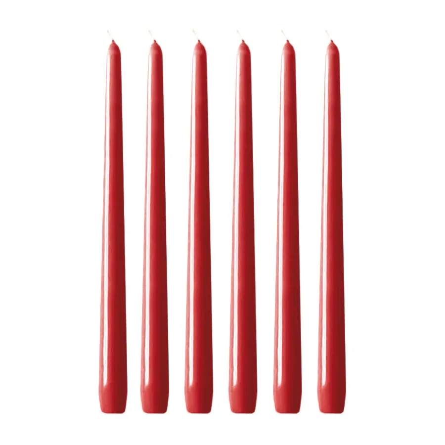 Hilke Collection Herrgårdsljus kaarsen 30 cm 6-pack, Rode Glans< Kaarsen