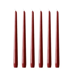 Hilke Collection Herrgårdsljus kaarsen 30 cm 6-pack, Wijnrode glans< Kaarsen