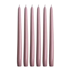 Hilke Collection Herrgårdsljus kaarsen 30 cm 6-pack, Roze Metallic< Kaarsen