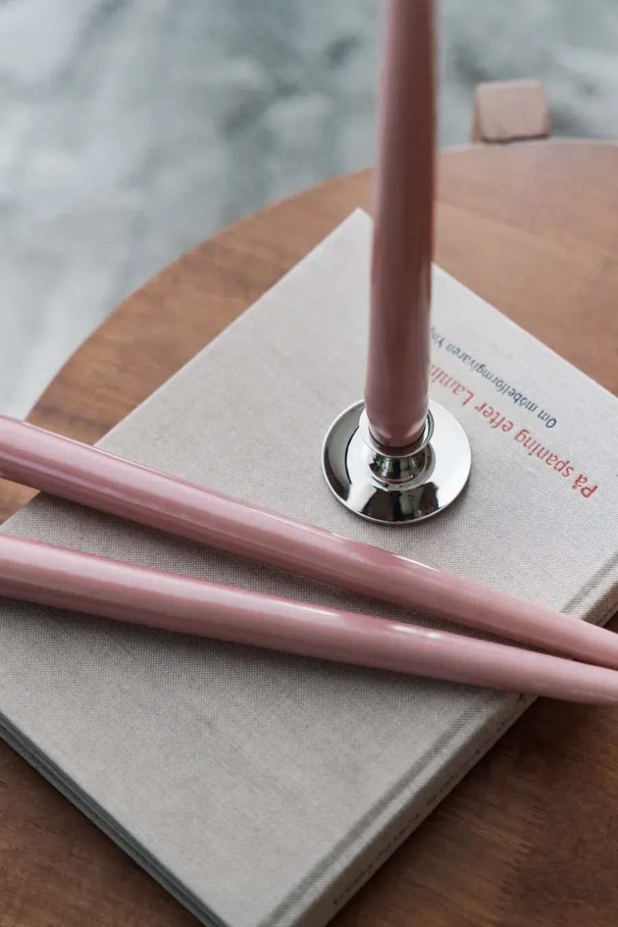 Hilke Collection Herrgårdsljus kaarsen 30 cm 6-pack, Roze Metallic< Kaarsen
