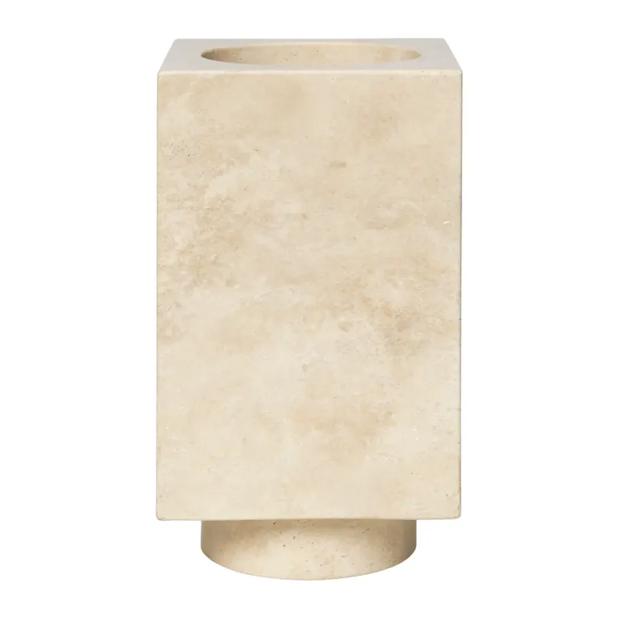 Ferm Living Hew vaas 21 cm, Travertine< Vazen