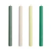 HAY Hexagon Candle kaarsen mix 4-pack, Greens-whites< Kaarsen