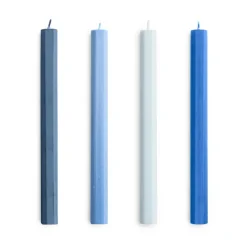 HAY Hexagon Candle kaarsen mix 4-pack, Blues< Kaarsen