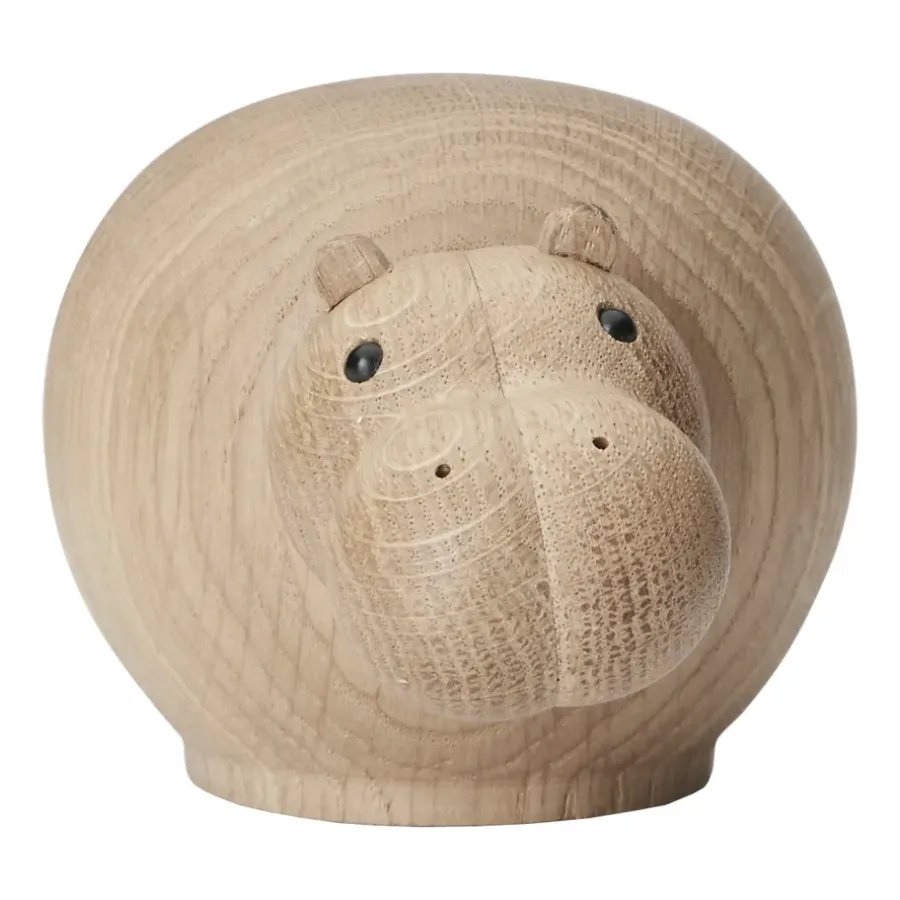 Woud Hibo houten nijlpaard, Small< Houten Beelden